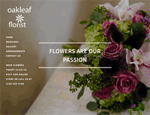 Tablet Screenshot of oakleaf-flowers.com